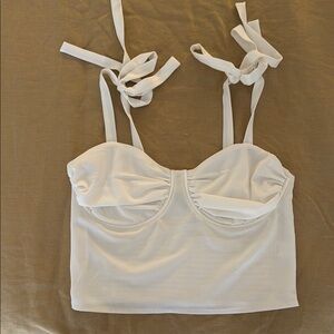 Kendall & Kylie Sweetheart Top with Tie Straps